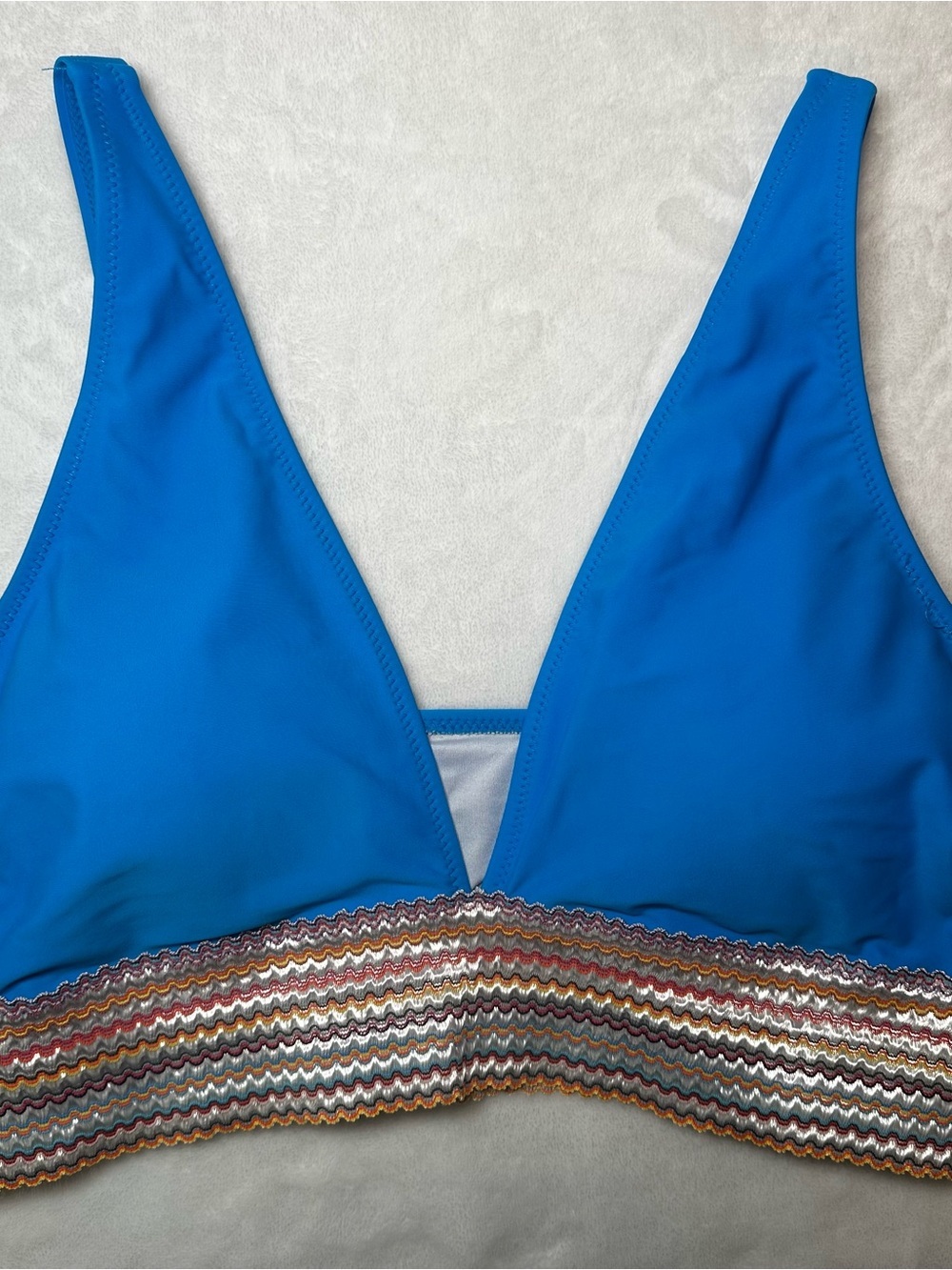 Bright Blue Two Piece Bikini, Large